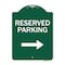 Signmission Reserved Parking 2 Heavy-Gauge Aluminum Architectural Sign, 24" x 18", GW-1824-9765 A-DES-GW-1824-9765 - alternate 1